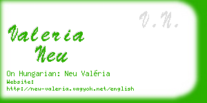 valeria neu business card